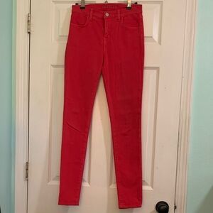 J Brand Skinny Jeans in Red